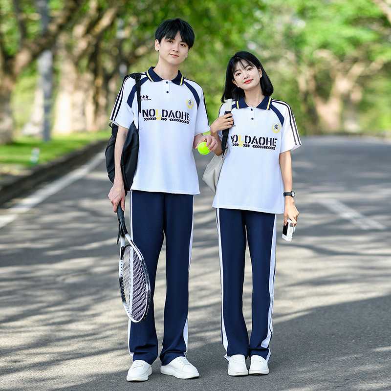 运动会班服初中生短袖T恤学院风