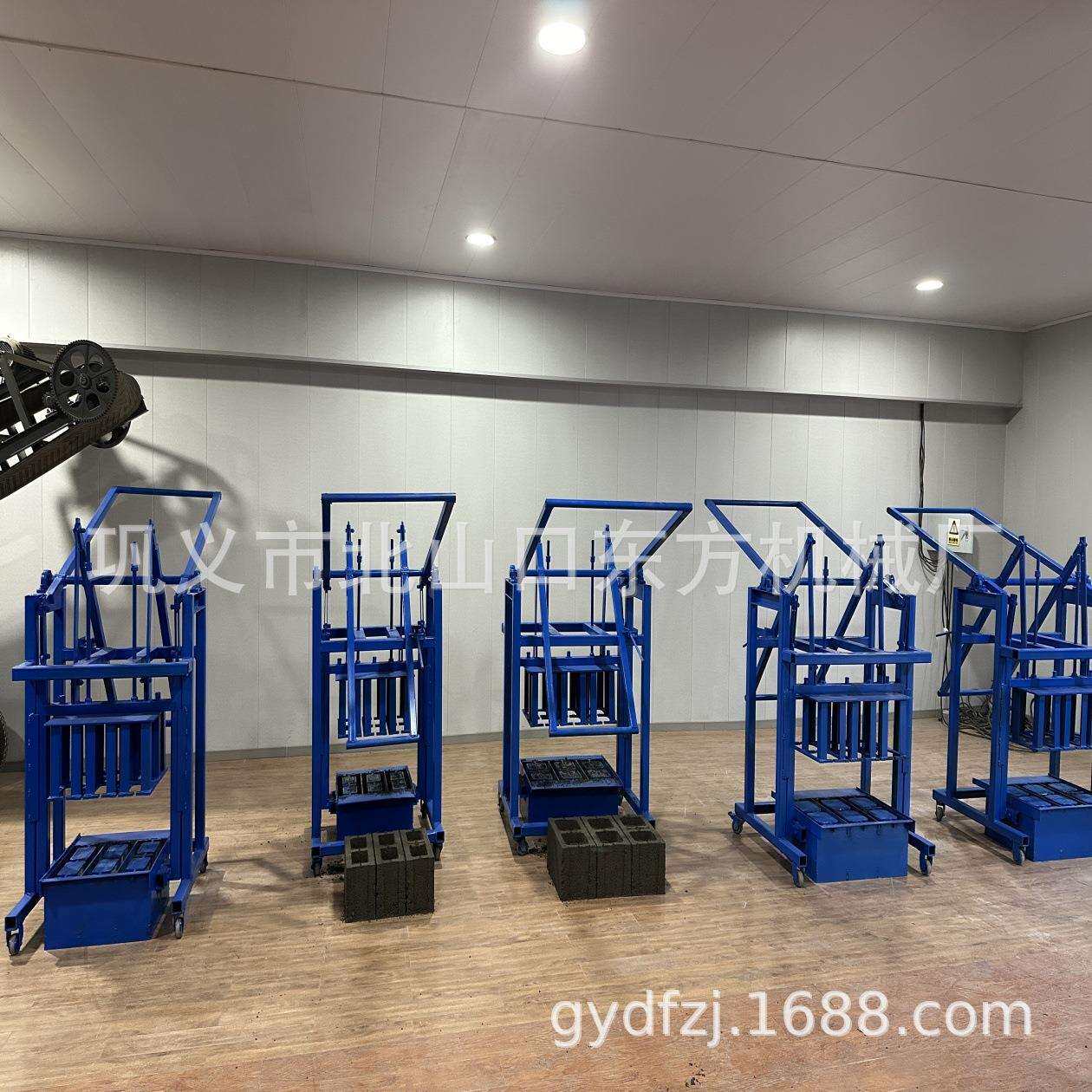 杠杆原理手动制砖机无电地区用水泥砖机旺火塔成型机制空心砖机器