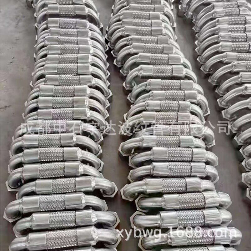 直销不锈钢金属软管波纹管丝扣式金属软管水厂酒厂金属波纹编织管