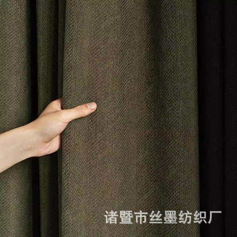 轻法式中古南洋风麻料窗帘布客厅阳台卧室窗帘遮光窗帘
