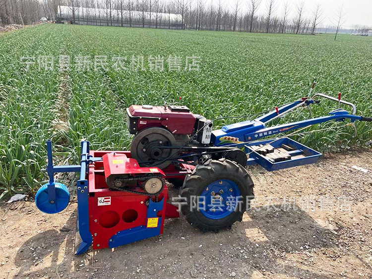 手扶车带动大蒜收获机收蒜机器家用中小型大蒜收获机铲蒜机
