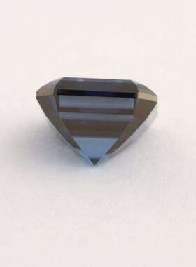 厂家供应莫桑石裸石 莫桑钻裸石彩色阿斯切宝蓝色正方形倒角异形