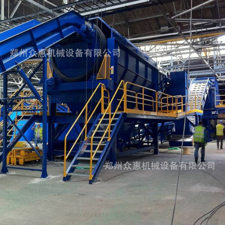 众惠垃圾分拣破碎机建筑垃圾分拣机混凝土筛选设备垃圾分拣生产线
