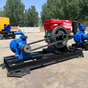 小型洗沙污水清淤泵 2寸柴油抽沙泵 河底池塘清淤泵