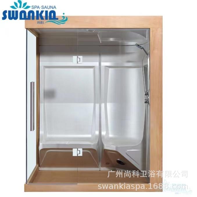 供应干湿蒸房桑拿淋浴一体式两用淋浴房汗蒸房光波房蒸汽桑拿