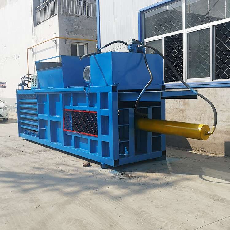 卧式小型废纸打包机 废纸壳液压打包机 编织袋压缩打包机