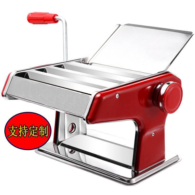 加厚晋腾手摇家用面条机不锈钢手动压面机多功能饺子皮饨皮擀面机