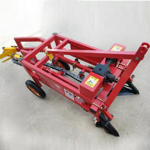 手扶拖拉机后置震动式花生大蒜收获机 不伤果不破皮花生收获机