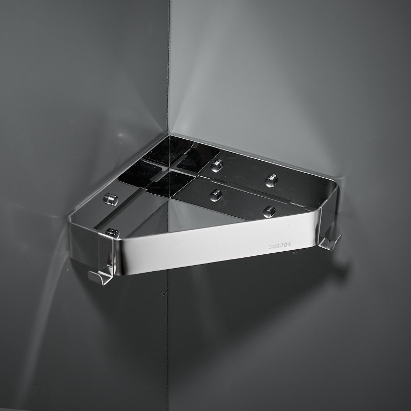 淋浴房置物架卫生间三角篮转角架不锈钢浴室置物篮壁挂收纳架