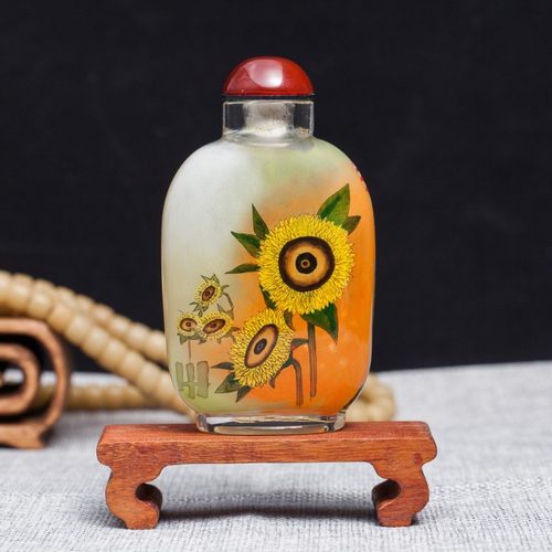 中国风鼻烟壶送老外内画出国礼品礼物中国特色O工艺品创意摆件纪