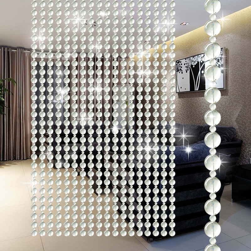 风水珠帘门帘水晶隔断帘玄关挂帘卧室客厅工程玄关阳X台免打孔珠