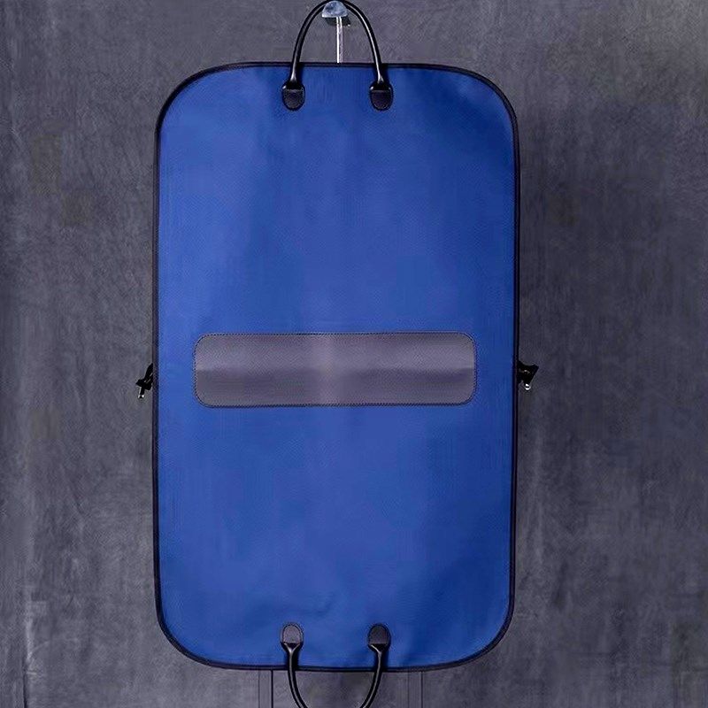 西装袋皮革手提绿色灰色内置五金C挂扣便携商务旅行西服大衣防尘