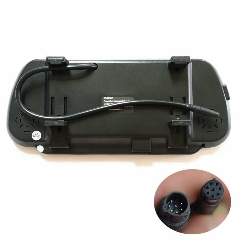 12V24V汽车高m清7寸后视镜倒车显示器 小车货车夜视倒车影像显示
