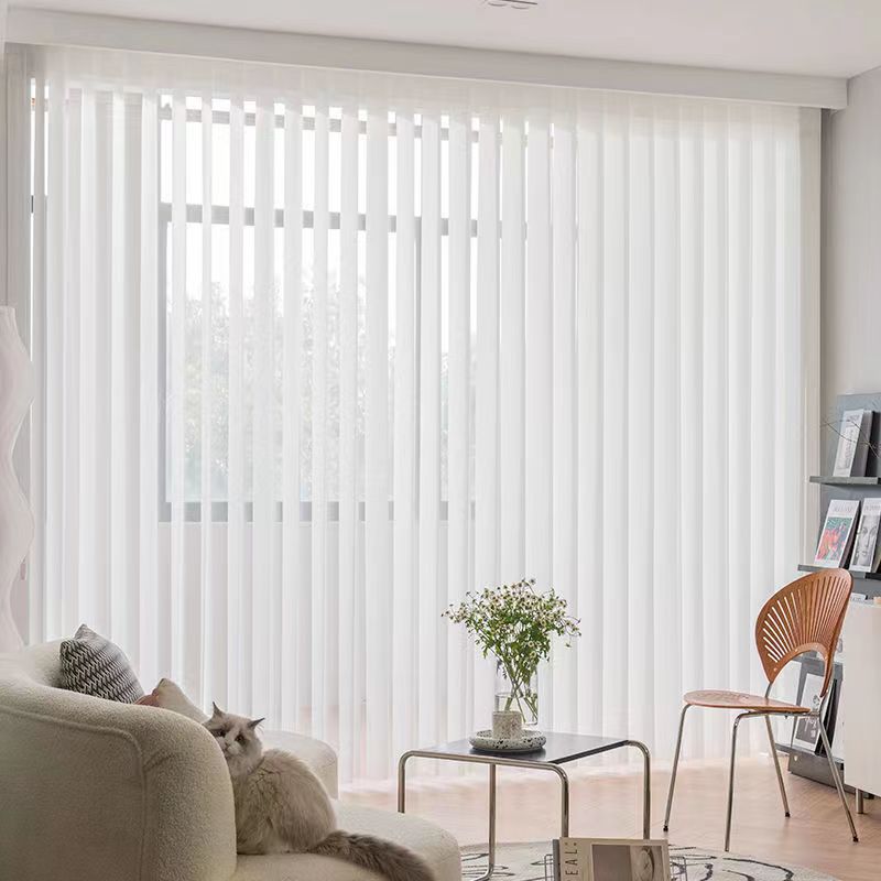 梦幻帘垂直帘竖百叶m窗帘房间阳台客厅隔断帘电动遮阳帘隔热幻影