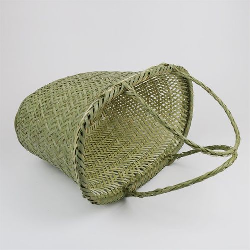 手工竹编篮子手提篮家用竹筐菜篮收纳F筐购物鸡蛋水果篮礼品篮买