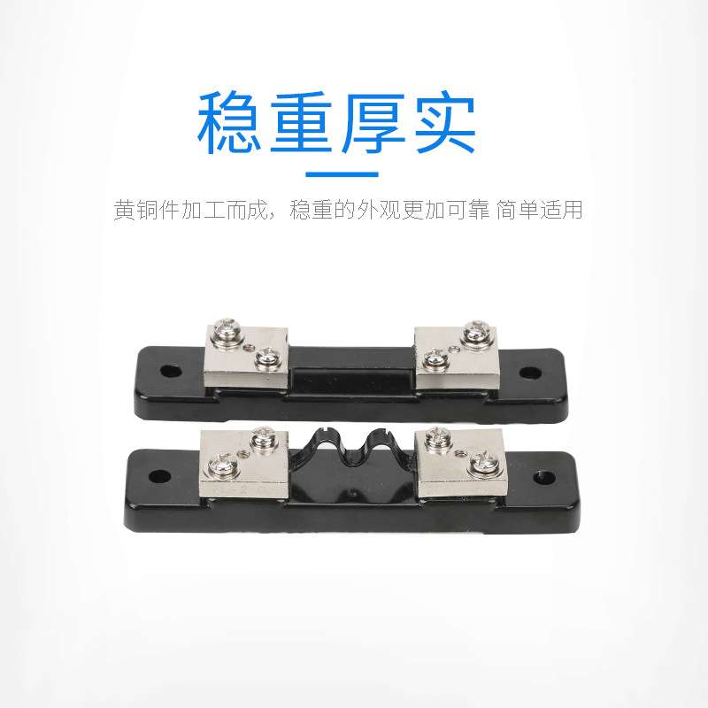 FL-2-国标A级10-50A 外附分流器 75mV 0.5级锰铜直流电流表专用