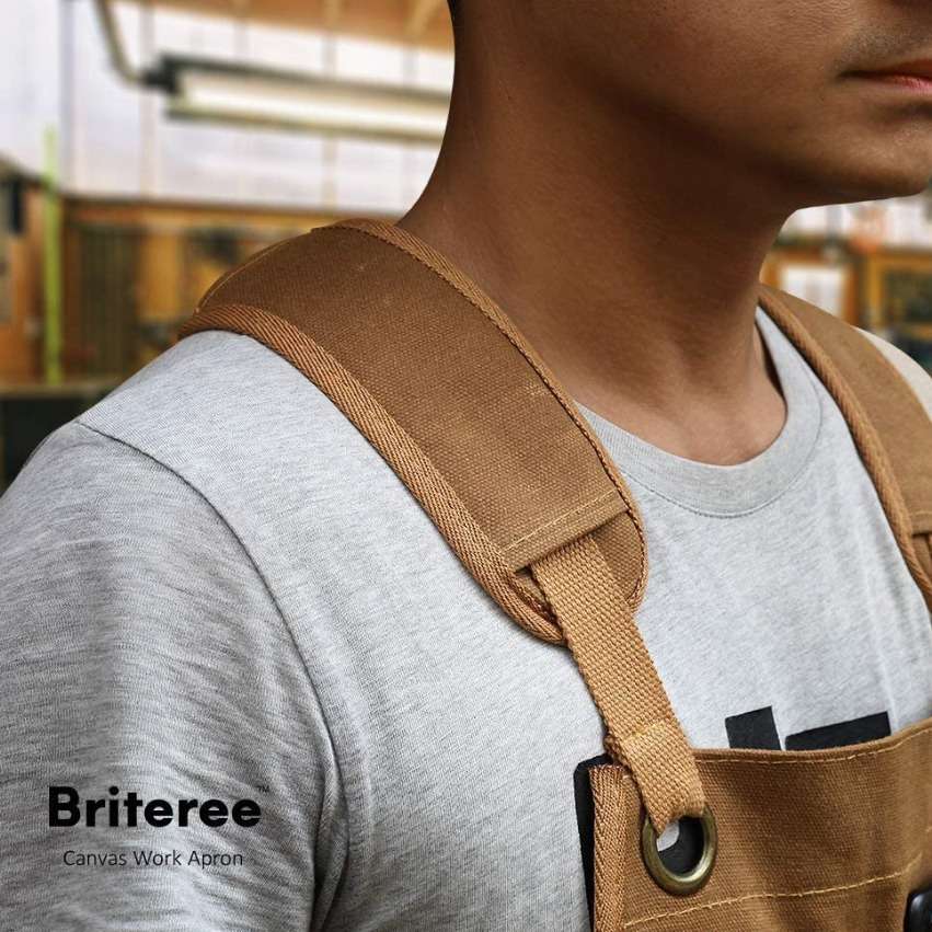 油蜡帆布工具围裙带磁铁木匠皮匠维修室机械师培训全身酷男性跨境