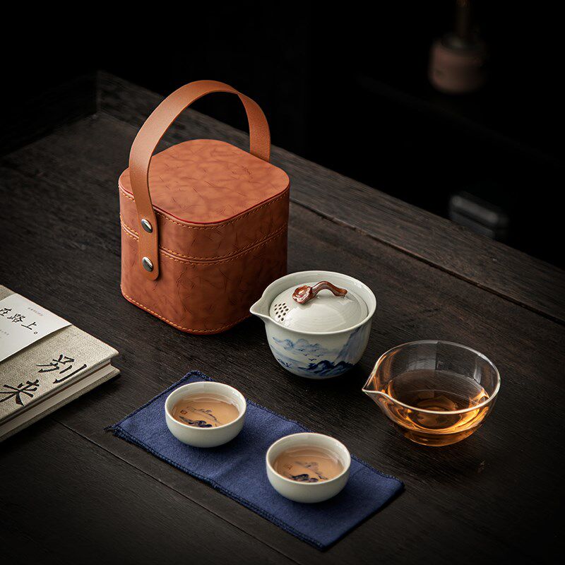 户外旅行泡茶器便携式茶s具套装一壶二杯功夫茶具旅游随身快客杯,餐饮具,旅行茶具,淘宝优惠券,粉丝福利购,淘宝优惠卷