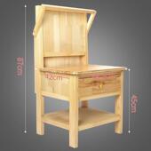 画桌绘画桌升降实木画桌素描美术培训桌画室专R用画架椅一体画凳