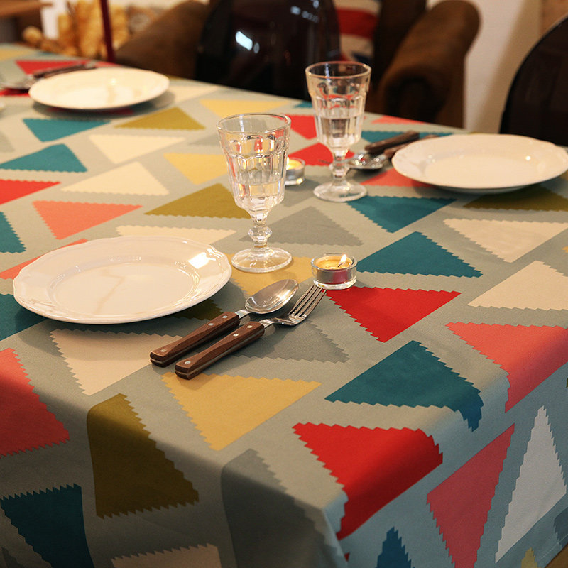 [新品]波普 美式乡村复古桌y布布艺 餐桌布长方形茶几桌布盖布