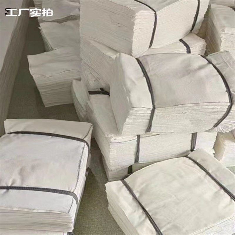 全新棉质布料擦机布白色吸水棉无尘布工业L抹布碎布清洁吸油不掉