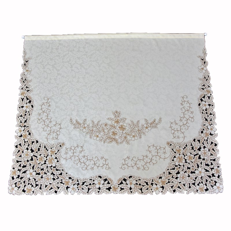 布艺刺绣电视机盖巾盖布防尘罩55寸65寸7J0寸80寸台式挂式液晶曲