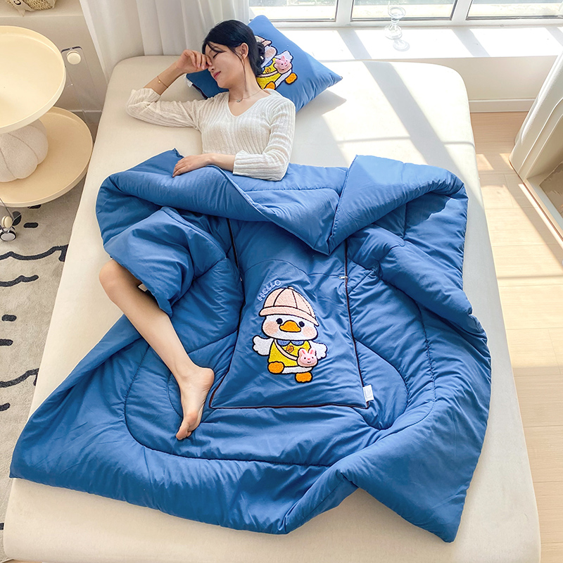 可折叠空调被抱枕被子两用汽车靠B枕多功能午休车用枕头毯子二合