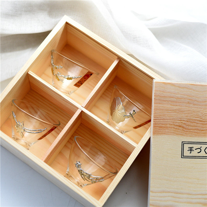 日式透明小清新创意耐热玻璃茶杯品茗杯功夫茶杯R馈赠礼品酒柜摆,餐饮具,茶杯,淘宝优惠券,粉丝福利购,淘宝优惠卷