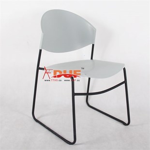 弓形脚培a训椅办公会议椅学校用学生椅图书馆椅子可叠放食堂吃饭