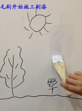 小包装白色彩色内墙乳胶漆墙面修补油漆J涂料1L装浅黄0-1L