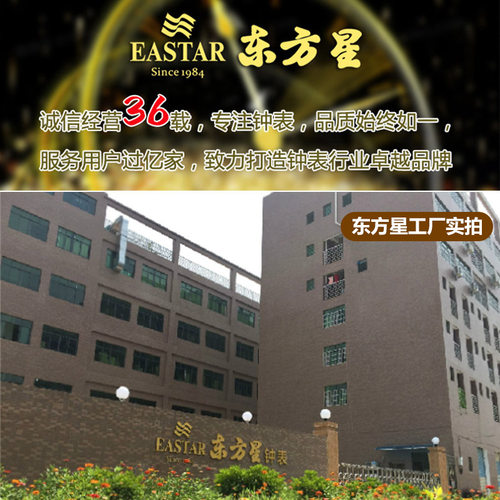 东方星钟表挂钟客厅家用时尚创y意静音简约装饰免打孔石英电子时
