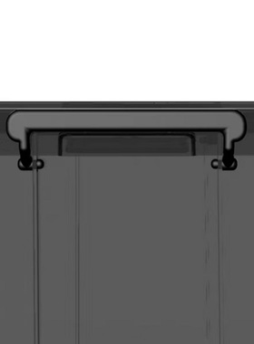 抗压车载黑色透明塑料直角加厚有盖收纳盒搬O家家用整理箱收纳箱