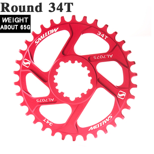 山地车正负齿盘片偏移6度单盘 自行车直装F式圆盘30/32/36/38齿盘