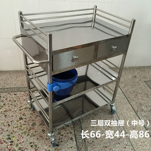 不锈钢治疗车医用小推车多功能置物架手术车美Q容医疗器械车仪器