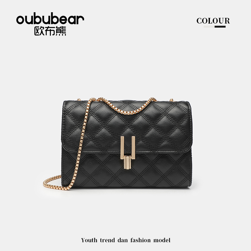 oububear/欧布熊2025新款秋冬季时尚百搭单肩斜跨手提女包小方包