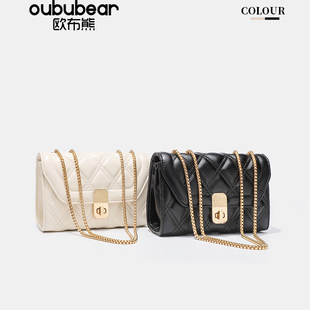 oububear 小眾單肩斜跨手提女包 小方包時(shí)尚 歐布熊2025新款
