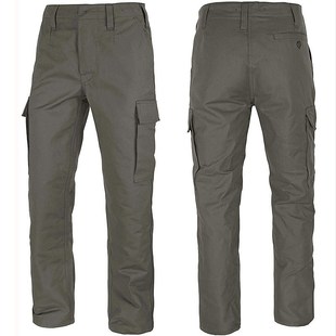 德国德军公发原品户外复古纯v棉战术军裤 灰绿作训多口袋长 男工装