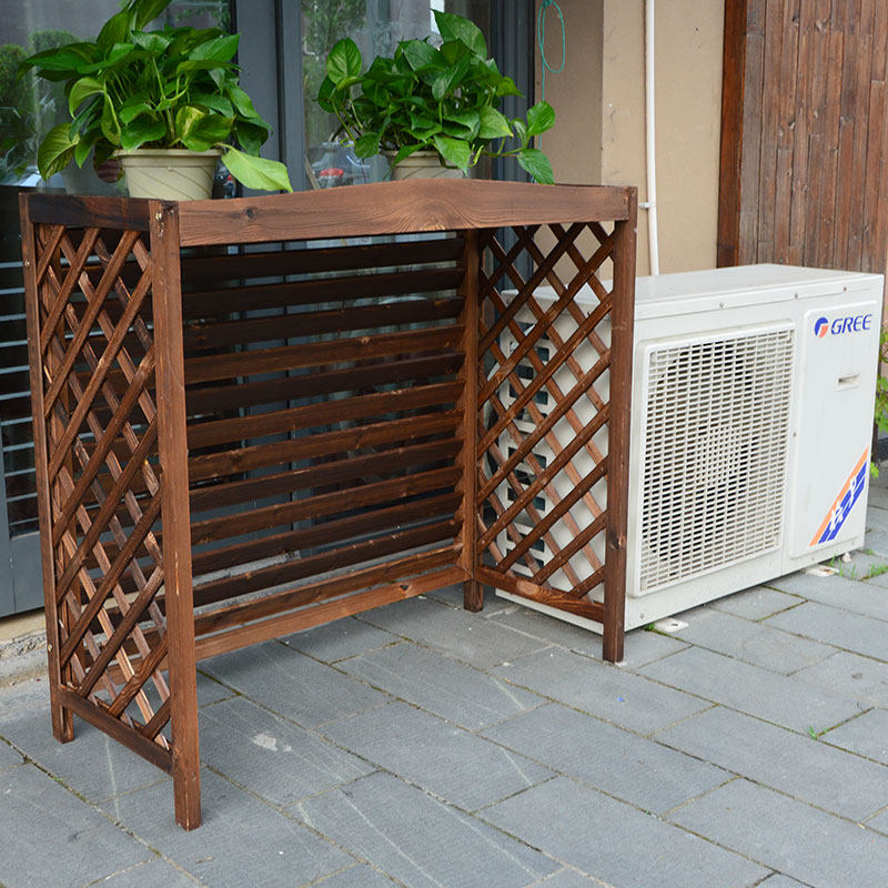 阳台空调外机花架防腐木百叶箱碳化E暖气罩户外装饰木质网格置物,鲜花速递/花卉仿真/绿植园艺,花架,淘宝优惠券,粉丝福利购,淘宝优惠卷