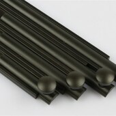 插销门窗窗户插销S锁欧式 8寸明装 仿古小插销 黑色纯铜插销2寸 美式