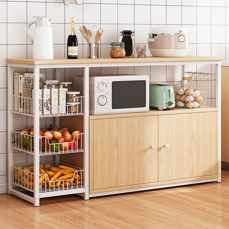 厨房收纳置物架落地多层餐边柜储B物柜家用多功能微波炉置物柜橱,厨房/烹饪用具,厨房置物架/置物柜/角架,淘宝优惠券,粉丝福利购,淘宝优惠卷