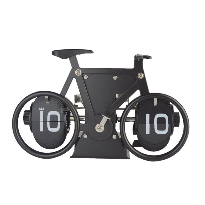 德国自动翻页钟表复古客厅摆件自行车翻页机械时钟X闹钟个性台钟,家居饰品,座钟,淘宝优惠券,粉丝福利购,淘宝优惠卷