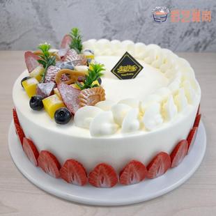 2022新款 流m行乳脂奶油水果蛋糕模型仿真创意塑胶模具橱窗样 欧式