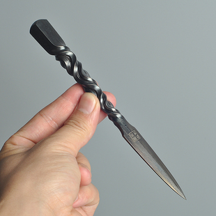 手工锻打百炼钢撬茶刀普洱茶黑砖茶E针茶锥功夫茶道另配非大马士