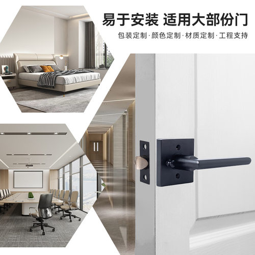 锌合金美式重型执手锁跨境工厂直销卫生间通道门锁通用型门把手