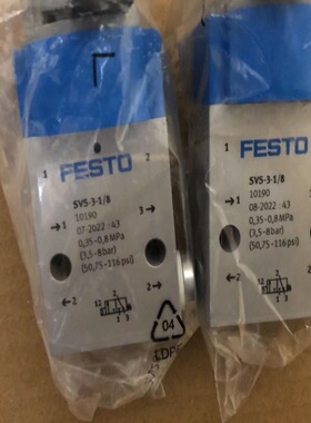 FESTO前面板阀SVOS/SVS-3-1/8 /10191SVS-4-1/8 10192