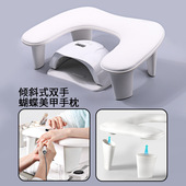 新款 多功能蝴蝶美甲手枕倾斜柔软枕垫 网红爆款 俄式 美甲手枕