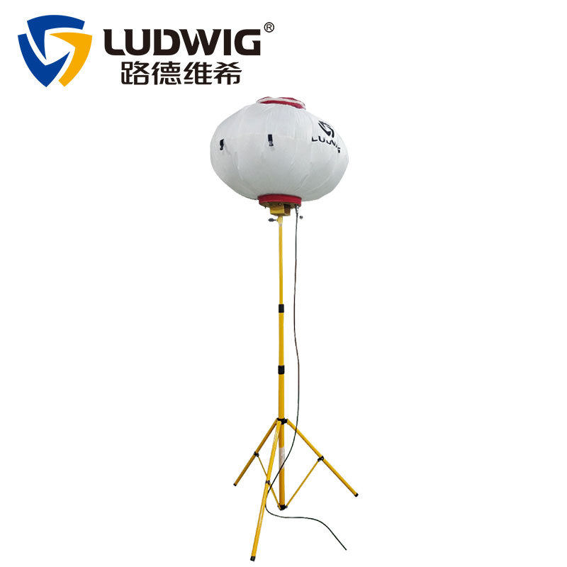 移动升降手动杆三角架简易款可肩扛移动照明灯车100WLED灯月球灯