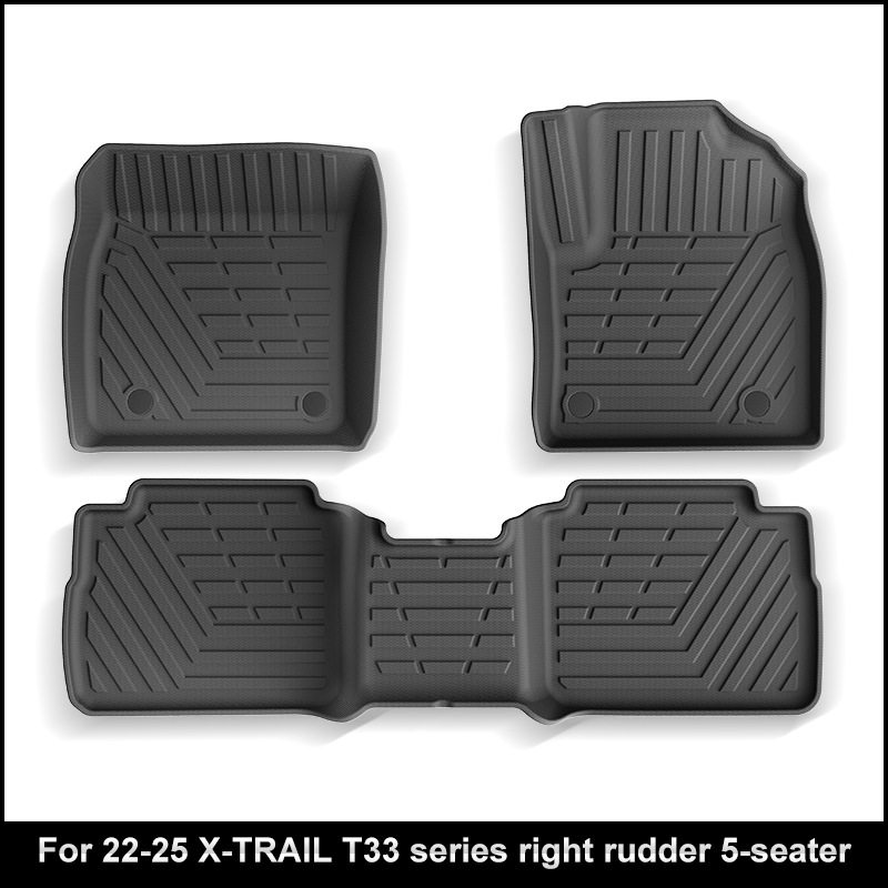 适用于22-25款奇骏X-TRAIL T33系汽车脚垫TPE脚垫后备箱垫子跨境