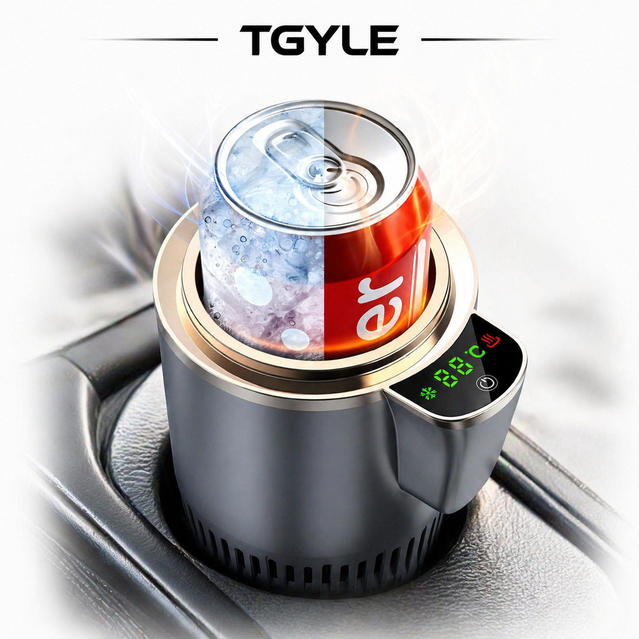 12V/24V两用感应速热车载冷热杯