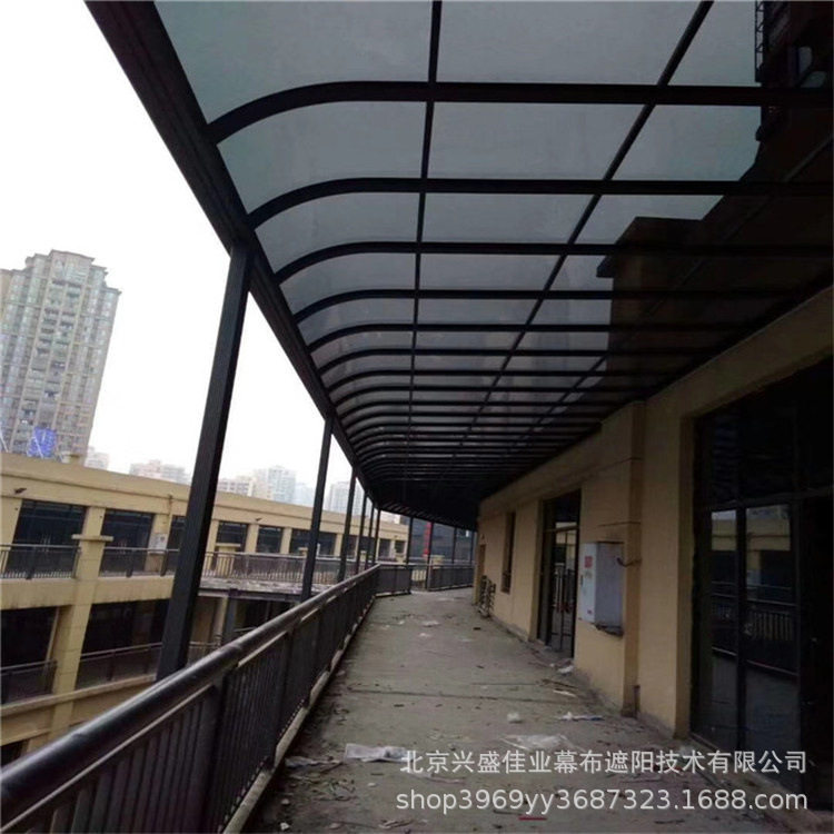 大兴铝合金停车棚小区充电桩车棚工厂耐力板防晒车棚别墅门口雨棚
